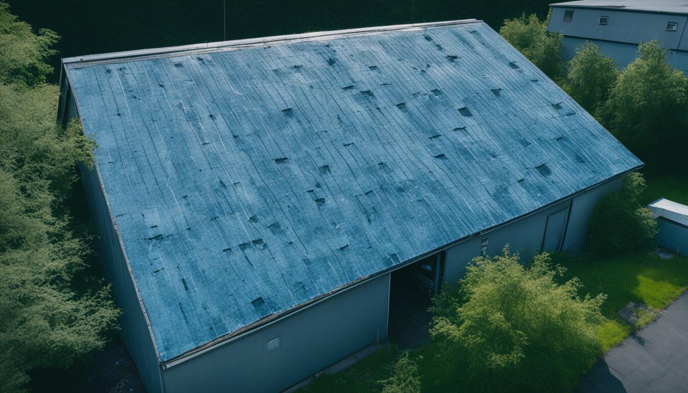 Asbestos garage roof